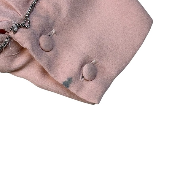 The Limited Long Sleeve Blouse XL Pink  Embellished Sleeves - Picture 5 of 5